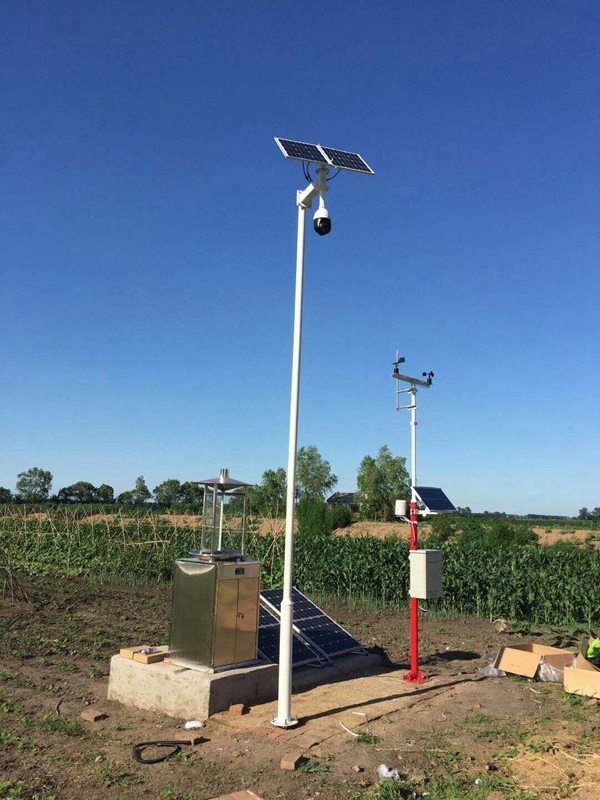 Solar wireless monitoring system for meteorological monitoring