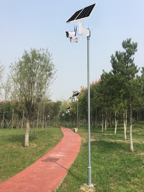 Solar wireless monitoring system for park scenic spot