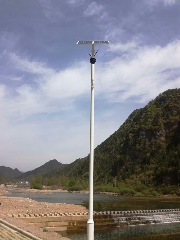 Solar energy wireless monitoring system for drinking water source