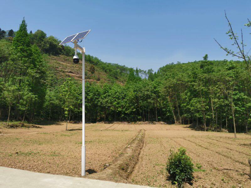 成都中药材基地用太阳能无线监控系统