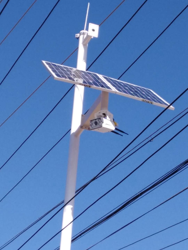 Okeyset solar wireless monitoring integrated machine for Fuping meteorological monitoring in Shaanxi Province