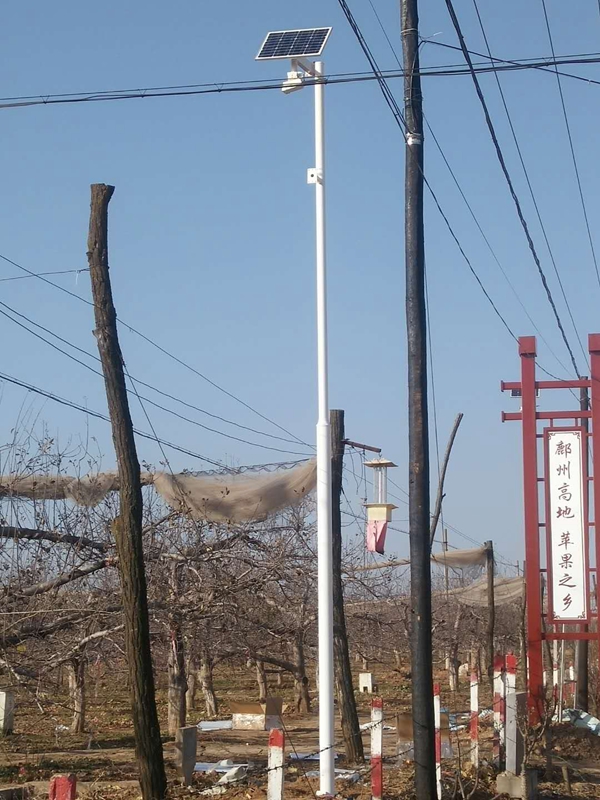 陕西延安富县气象监测用OKEYSET太阳能无线监控一体机