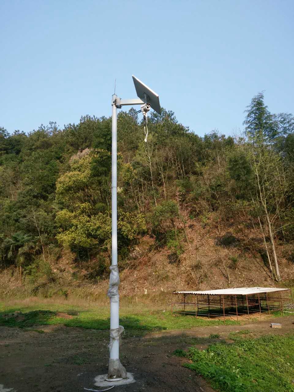 广州中山环保局用OKEYSET太阳能无线监控一体机