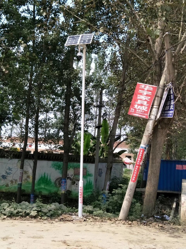 郑州洛阳新农村安防用 OKEYSET 太阳能无线监控一体机