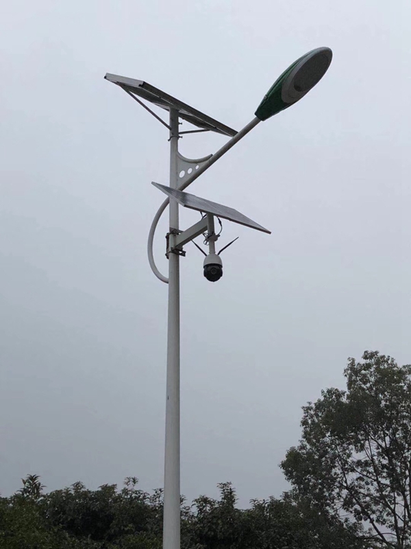 OKeyset solar wireless monitoring integrated machine for Zhuhai intelligent street lamp security joint defense