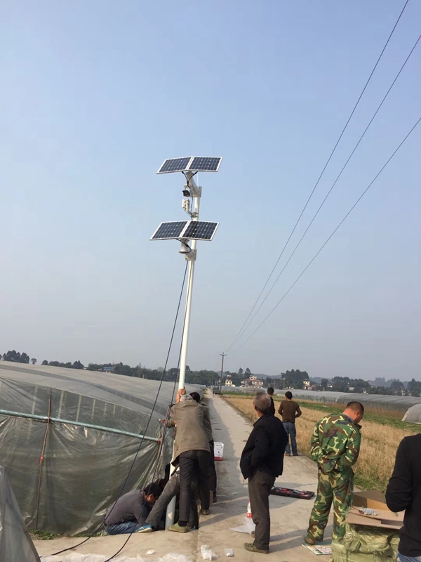 Okayset solar wireless monitoring integrated machine for food traceability in Leshan, Sichuan