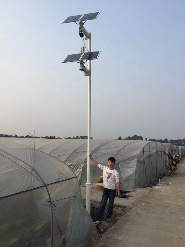 Okayset solar wireless monitoring integrated machine for vegetables in Leshan plateau, Sichuan Province