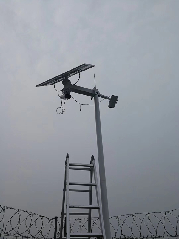 山西运城铁矿山用OKEYSET太阳能无线监控一体机