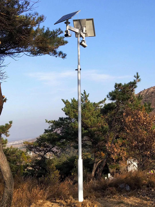 吉林公安治安联防用 Okeyset 太阳能无线监控一体机