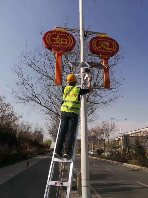 oKeyset solar wireless monitoring integrated machine for Xueliang project of Chanba Industrial Park in Xi'an