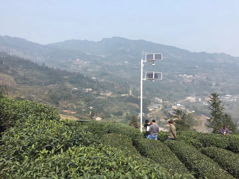 Okayset solar energy 4G monitoring integrated machine for Sichuan Plateau tea base
