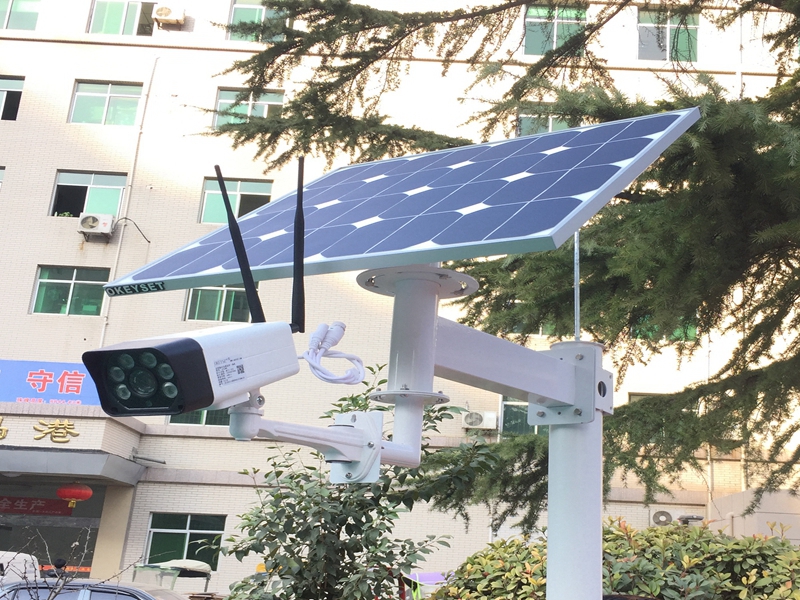 Okeyset solar energy 4G integrated monitoring machine for villa in Qujiang Industrial Park, Shaanxi Province