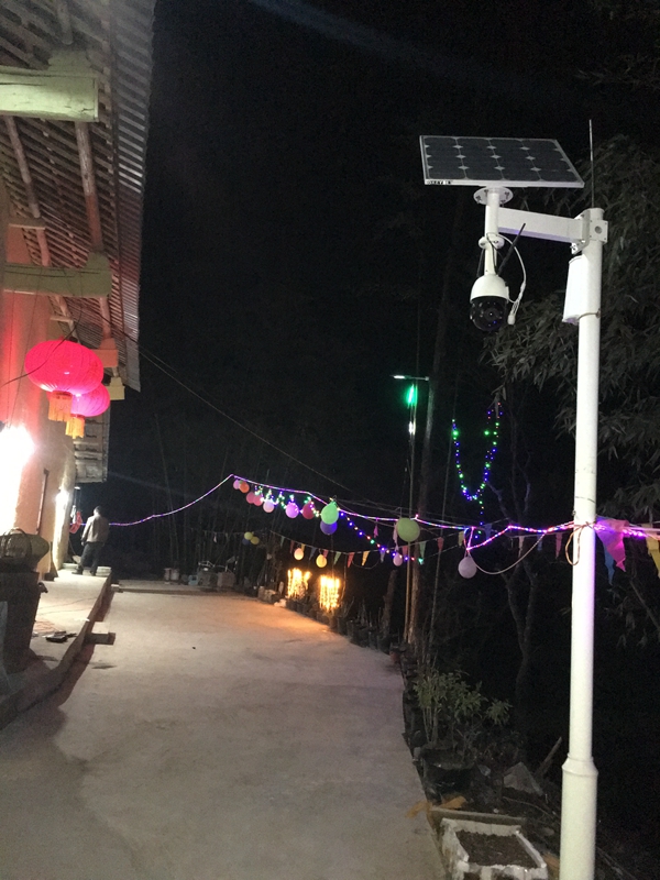 Okeyset solar energy monitoring integrated machine used in Shaanxi Foping farmhouse