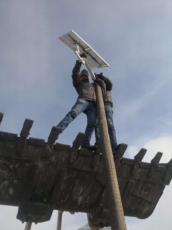Okeyset solar energy 4G monitoring integrated machine for Shenmu mine, Shaanxi Province