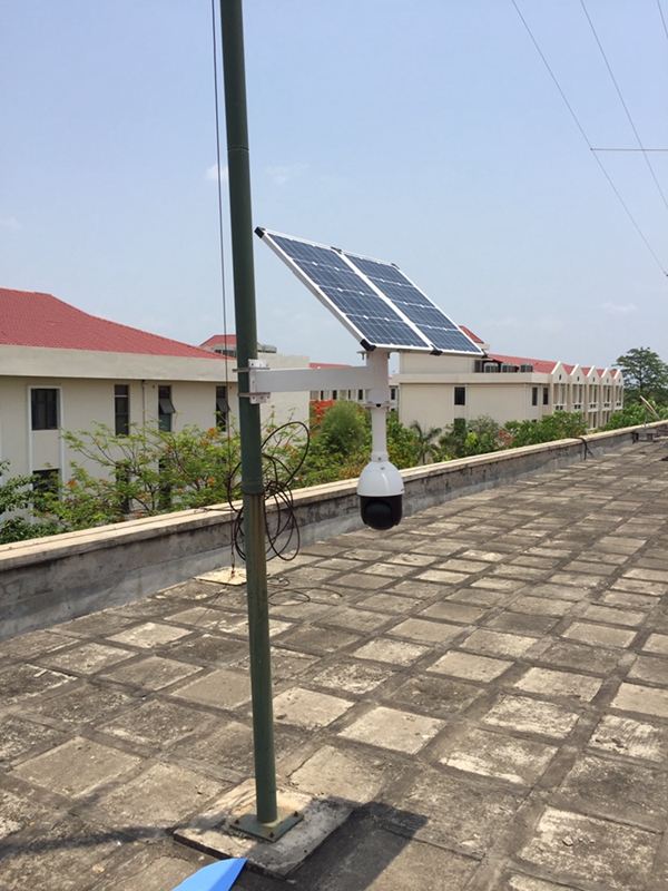 Okeyset solar energy monitoring camera for public security joint defense in Fuzhou, Fujian