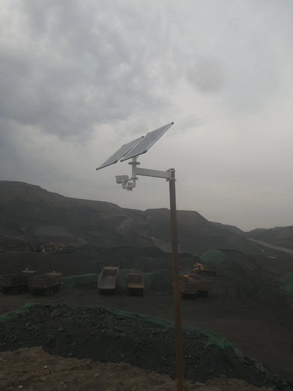Okeyset solar energy monitoring camera used in Shanxi mine