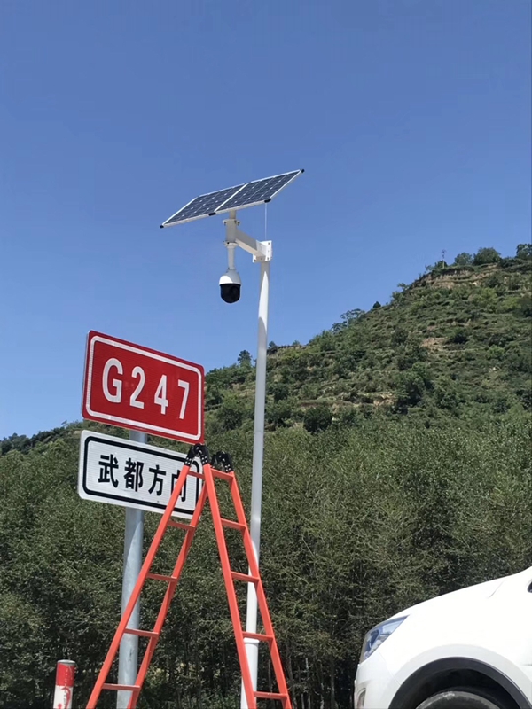 Okeyset solar energy monitoring camera used in Wuwei, Gansu Province