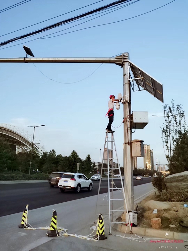 Okeyset solar energy monitoring camera used by Yinchuan Highway Bureau