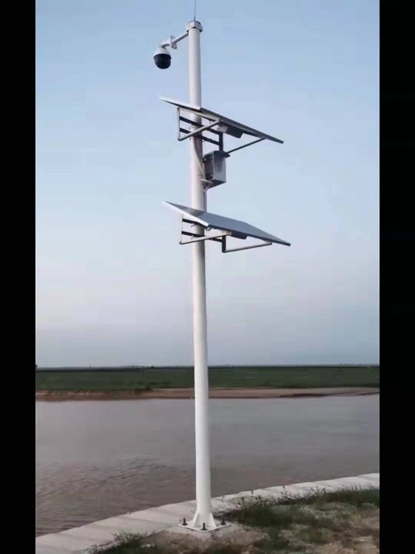 Okeyset solar energy monitoring camera for the management of the mother river in Lanzhou, Gansu Province