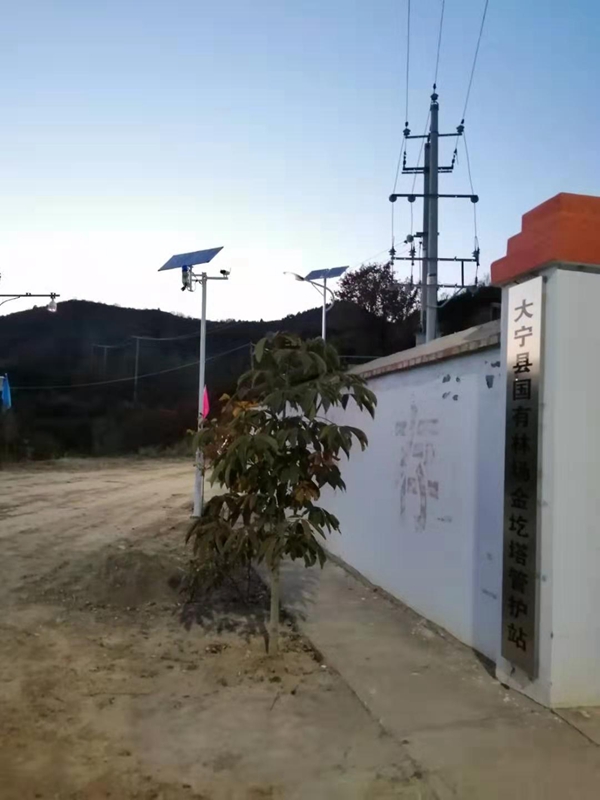 Okeyset solar energy monitoring camera for forest fire prevention in Shanxi Forestry Bureau