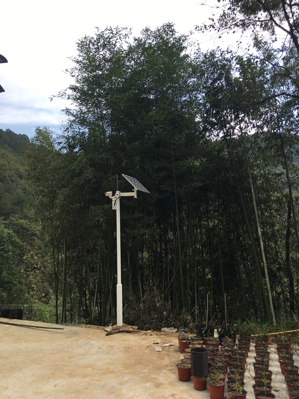 Okeyset solar energy monitoring camera for safe rural areas in Ankang, Shaanxi Province