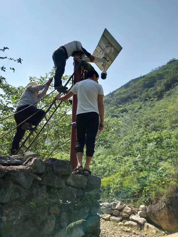 Okeyset solar energy monitoring camera for forest fire prevention in Ya'an Forestry Bureau