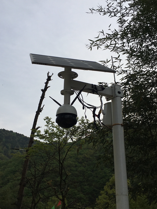 Okayset solar energy monitoring camera for rural safety in Leshan