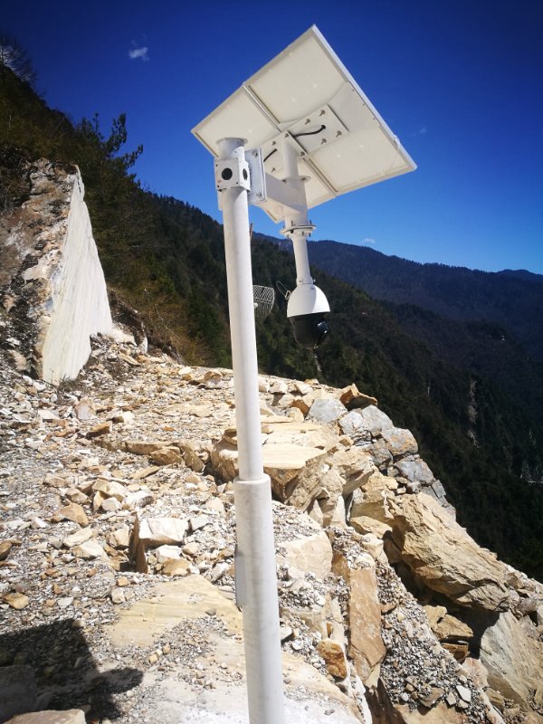 Okeyset solar energy monitoring camera for mines in Sichuan Province