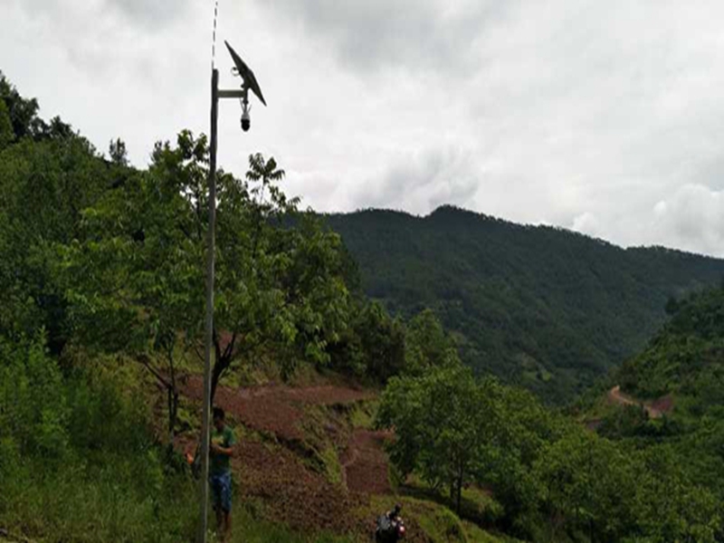 Okeyset solar energy monitoring camera for forest fire prevention in Dali, Yunnan Province