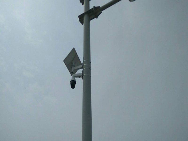 山西平安城市治安联防用okeyset太阳能监控摄像头