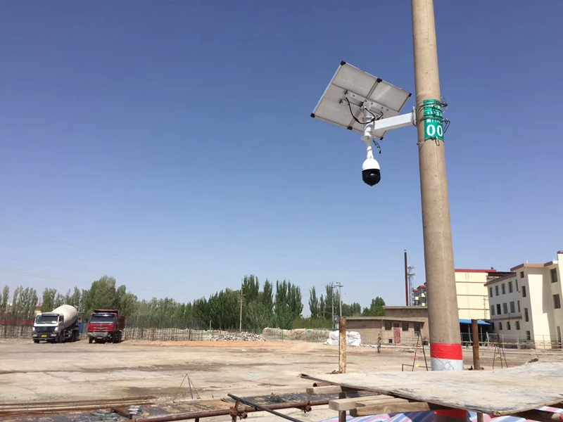 Okeyset solar energy monitoring camera used by Wuwei Railway Administration of Gansu Province