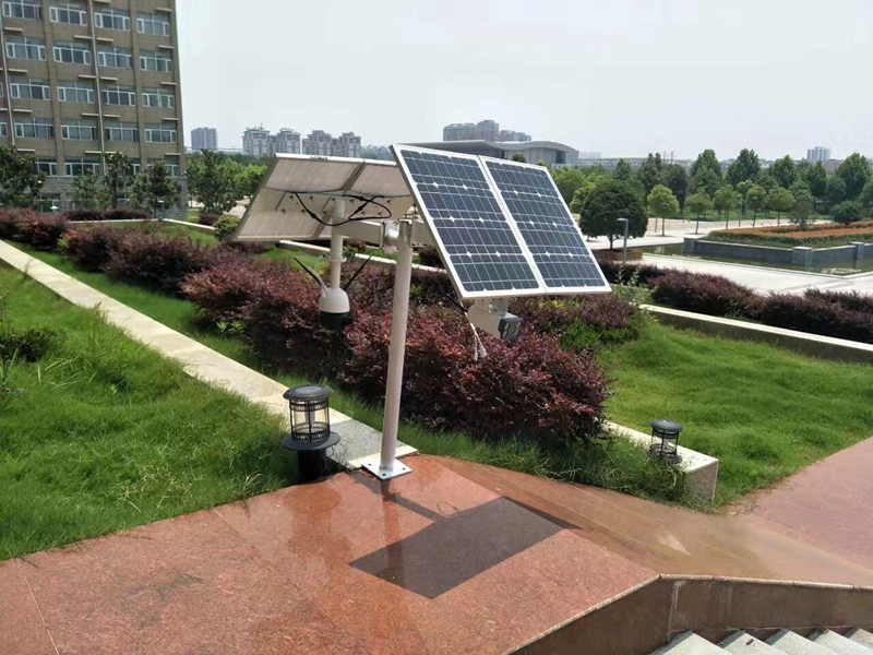 Okeyset solar energy monitoring camera for government building in Zhoukou, Henan Province