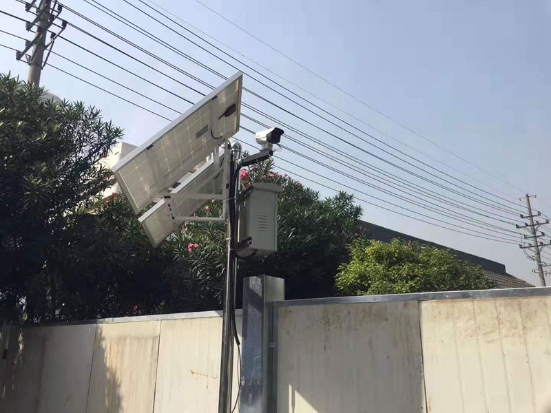 Okeyset solar energy monitoring camera for reservoir area of Wuhan first construction project department