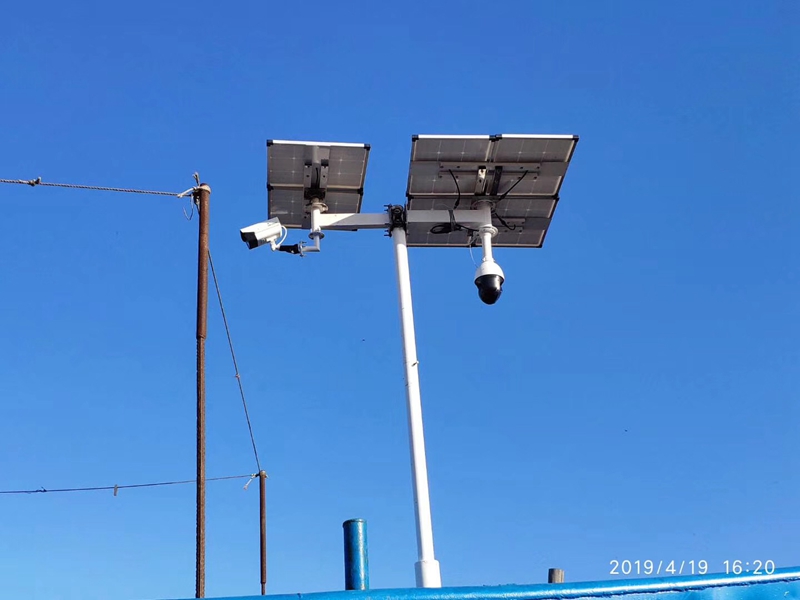 Okeyset solar energy monitoring camera for large mariculture farms along the coast of Dalian