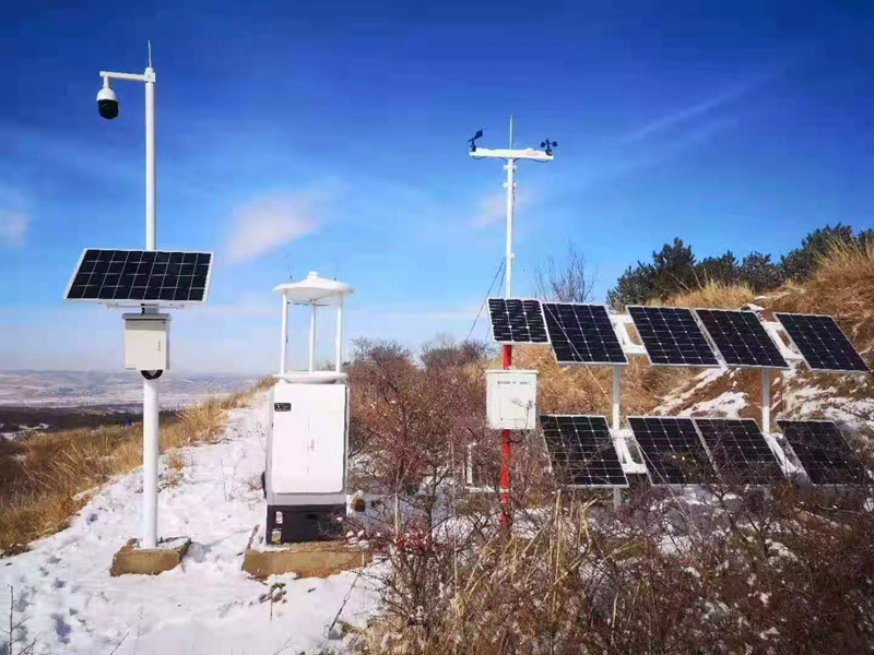 Solar wireless environmental monitoring system of Jichuang technology for Ali farm