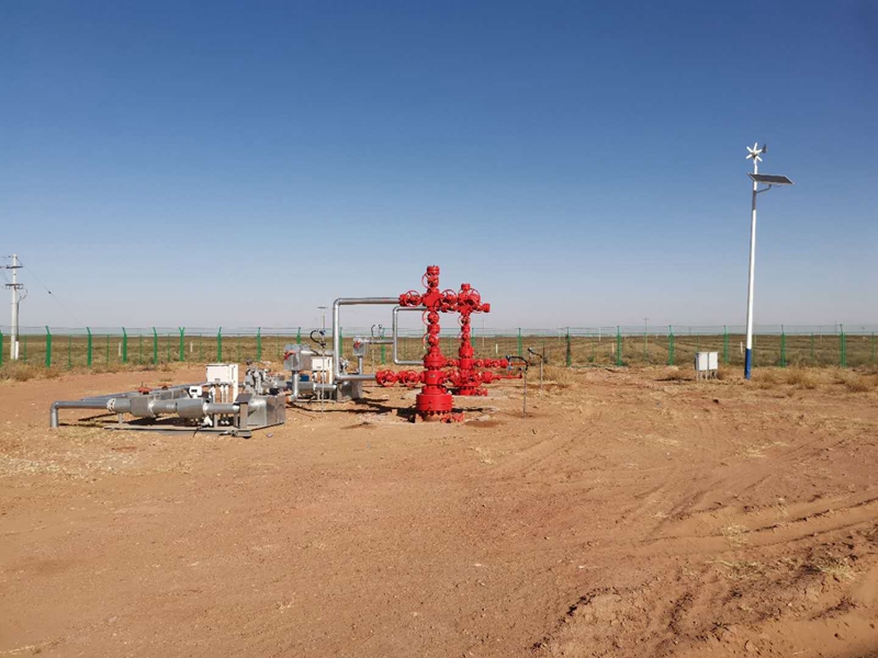 Solar wireless monitoring power supply system of Jichuang technology for Sinopec gas gathering station in Inner Mongolia