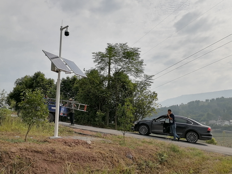 Solar wireless monitoring system of Jichuang technology used by Chongqing Agricultural Bureau