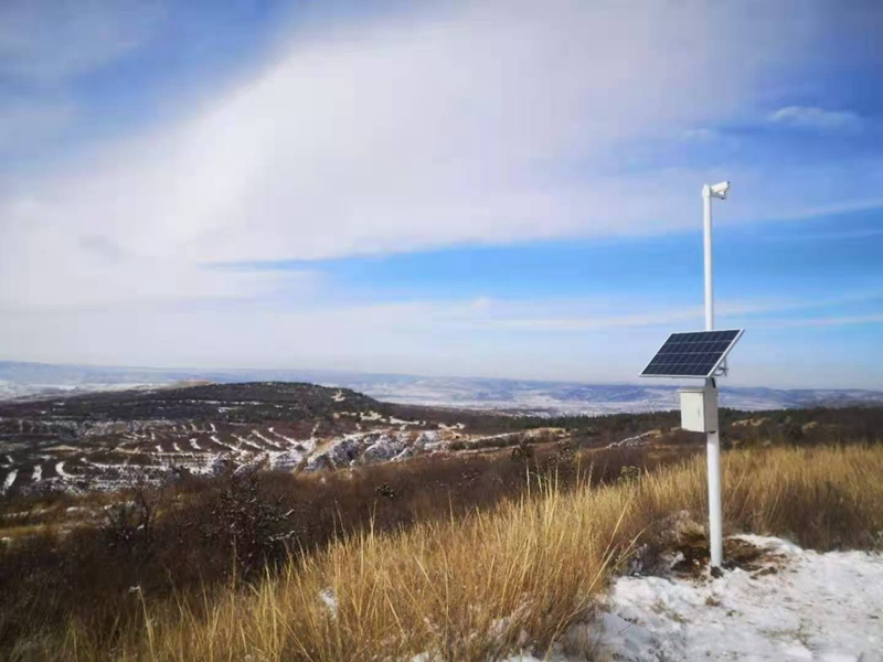 Solar wireless monitoring system of Jichuang technology used by Inner Mongolia Meteorological Bureau
