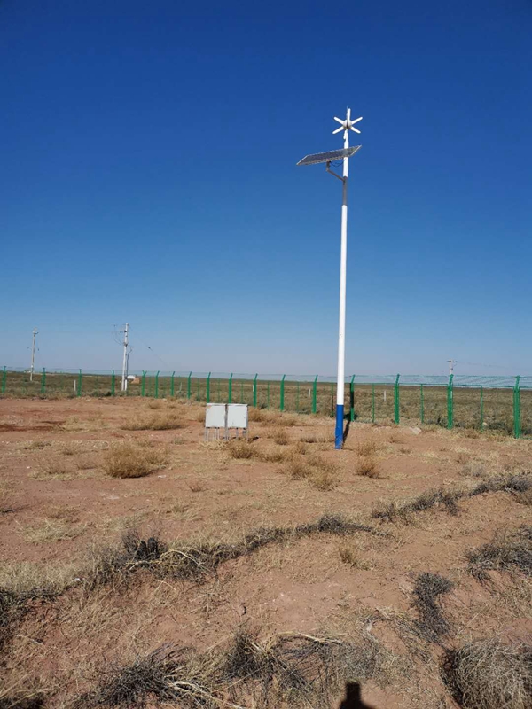 Solar power supply system of Jichuang technology for environmental monitoring of Jingdong farm in Inner Mongolia