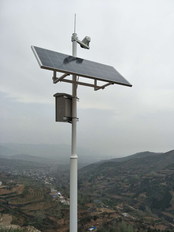 陕西汉中农业局茶山用集创科技太阳能无线监控系统