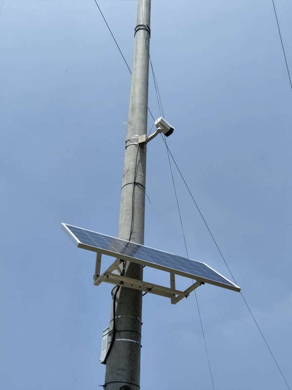 Solar energy monitoring system of Jichuang technology for forest fire prevention in Baoji Forestry Bureau of Shaanxi Province