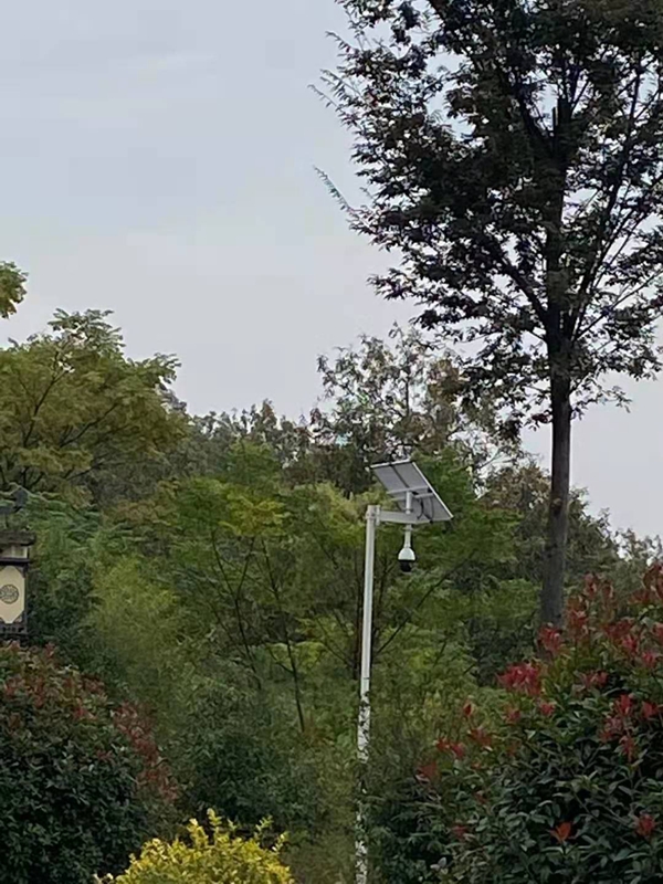 Solar wireless monitoring ball machine of Jichuang technology for forest fire prevention of Chengdu Forestry Bureau