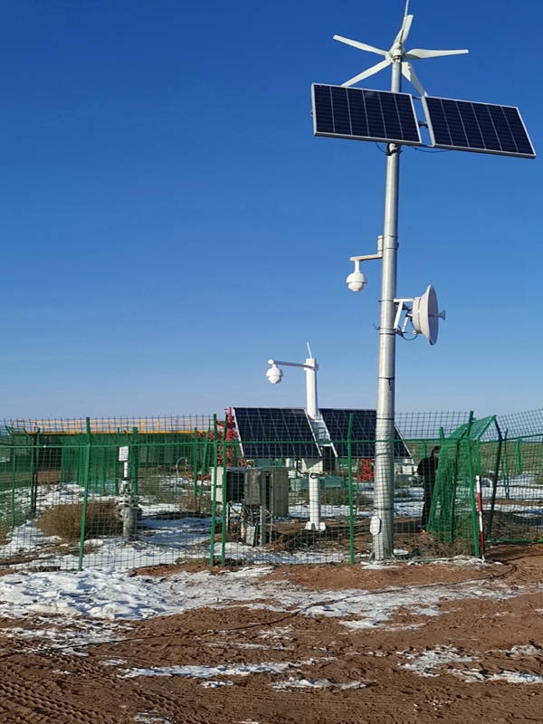 Inner Mongolia PetroChina uses solar wireless monitoring system ball machine of Jichuang Technology