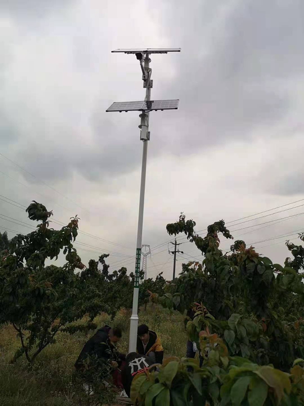 Solar wireless bridge monitoring system of Jichuang technology for Sichuan Leshan plateau tea base