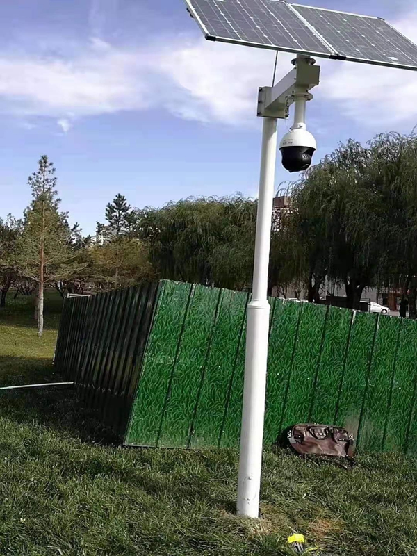 Jichuang technology solar energy monitoring all in one machine rotary zoom ball machine for environmental monitoring of Beijing Environmental Protection Bureau