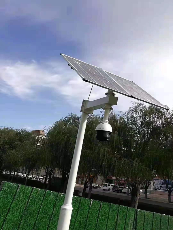 Jichuang technology solar energy monitoring all in one machine rotary zoom ball machine for environmental monitoring of Beijing Environmental Protection Bureau
