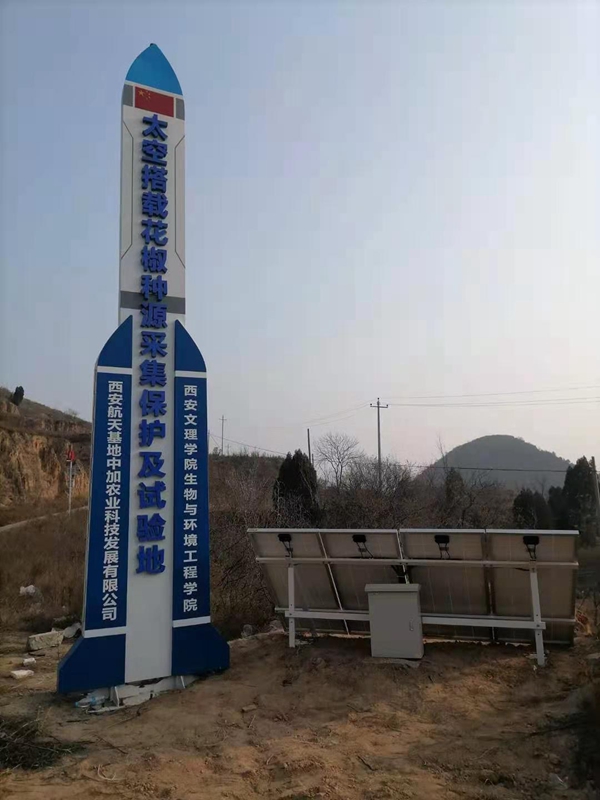 Solar power supply system of Jichuang technology used in Shaanxi space Zanthoxylum bungeanum seedling base