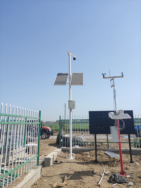 Solar energy environmental monitoring system of Jichuang technology for smart agriculture of Henan Anyang Agricultural Bureau