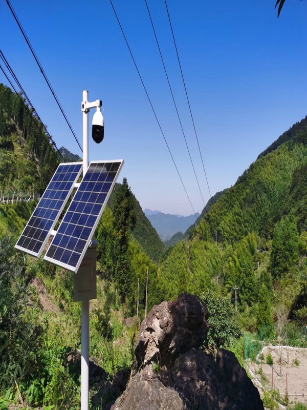 Solar wireless monitoring system of Jichuang technology for Shaanxi Fufeng Forestry Bureau