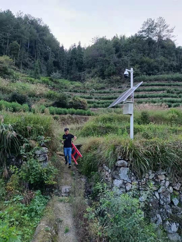 Jichuang technology solar wireless monitoring system for Pan'an traditional Chinese medicine base in Jinhua City, Zhejiang Province